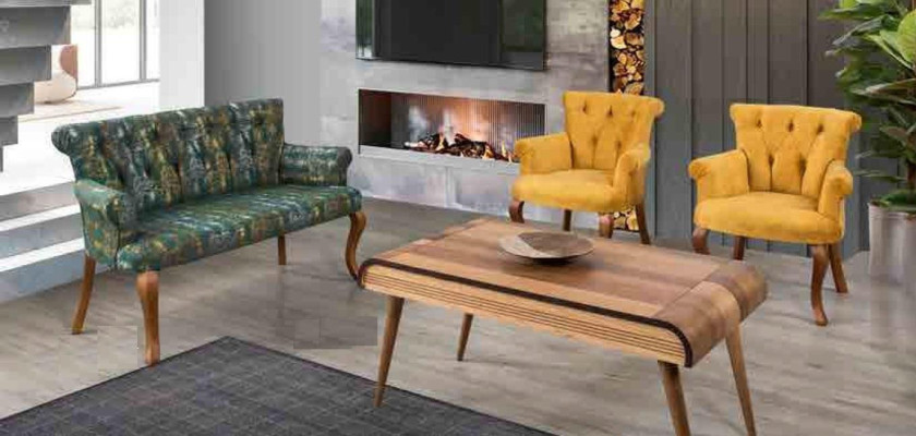 Sitzgarnitur Bank Sitzpolster Möbel Set Couch Sofa Couchtisch 4tlg. Sets