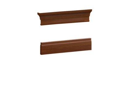  Elemente Sockelleiste Kronenleiste für die Vitrine Schrank Schranksystem BA-29 