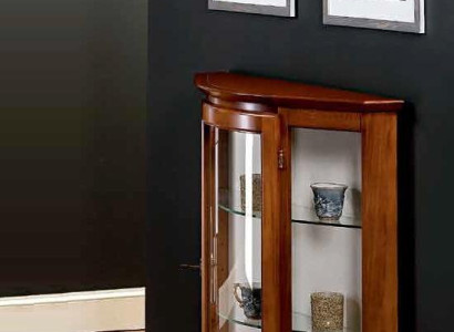 Vitrinen Glas Schrank Braun Vitrine Wohnzimmer Holz Anrichte Luxus Möbel Neu