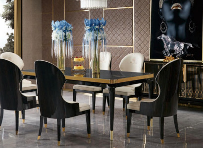 Design Ess Zimmer Stuhl Set Metall Tische Sessel 4x Stühle Tisch Garnitur 4tlg.