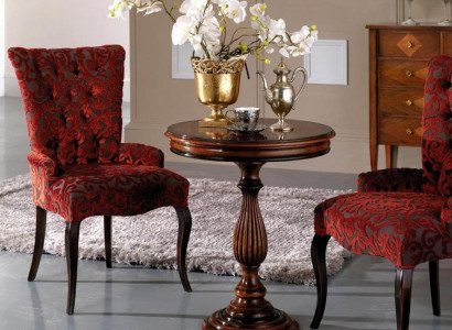 Wohnzimmer Lehn Stühle Luxus Sessel Stuhl Holz Braun Italienische Möbel Polster