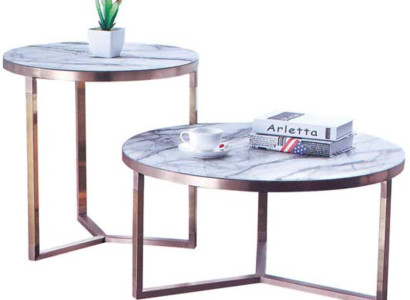 Couch Tisch Rund Tische Runde Sofa Metall Glas Beistell Designer Luxus