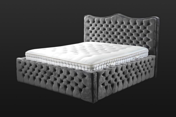 Chesterfield Bett Samt Betten Doppelbett 160x200 Design Hotel Einrichtung