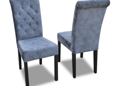 Sessel Stuhl Esszimmer Fernseh Lounge Textil Sitz Modern Polsterstuhl Echtholz
