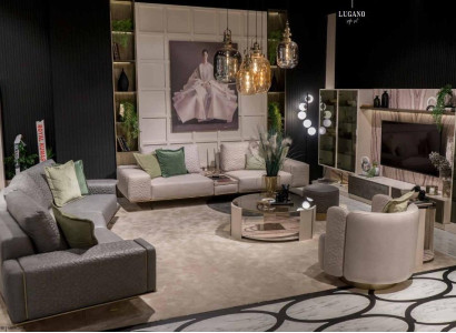 Sofagarnituren Wohnzimmer 4+1+1 Set Sofagarnitur Modernen Design Möbel