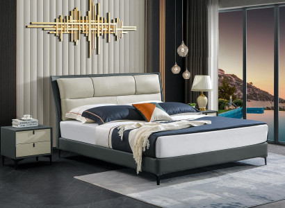 Designer Bett Bettgestell Hotel Metall Betten Doppel Schlaf Zimmer Holz