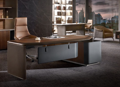 Schreibtisch Design Büro Möbel Einrichtung Tisch Chef Boss Eck Tische