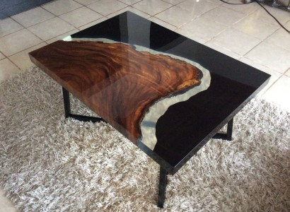 Couchtisch River Table Epoxidharz Massiv Tische 70x40 Flusstisch