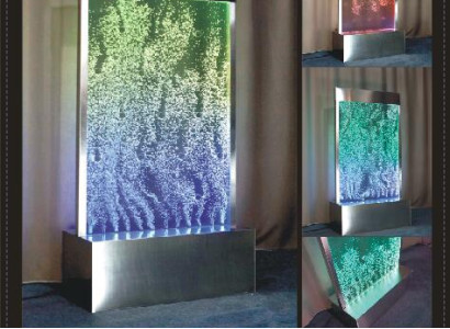 Wandpaneel LED Wasserwand Wasser Wände Wasser Blasen Dekorative Modern Wand