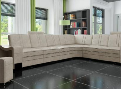Stoffcouch Textil Polster Eckcouch Sofa mit USB Ecksofa Wohnlandschaft Stoffsofa