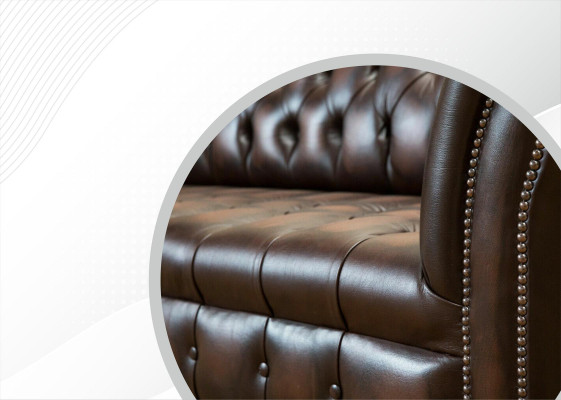 xxl Big Sofa Couch Chesterfield 265cm Deko Polster Sofas 4 Sitzer Leder