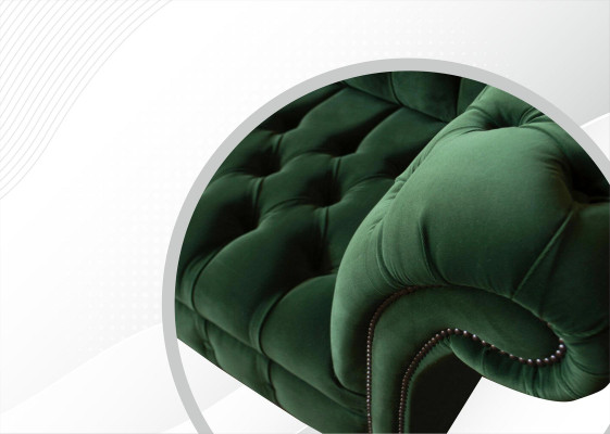 Chesterfield 3 Sitzer Sofas Polster Sitz Couch Sofa Garnitur Big Couchen