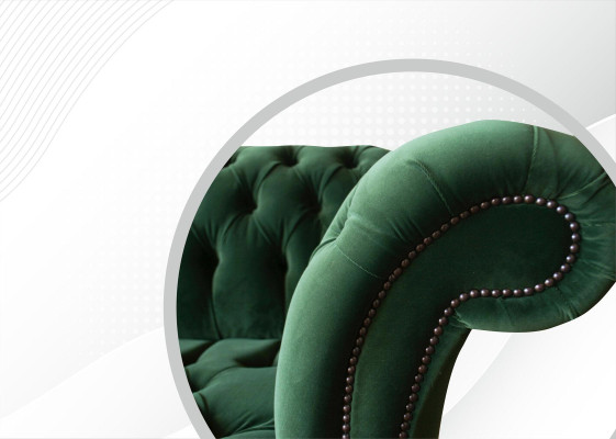 Chesterfield 3 Sitzer Sofas Polster Sitz Couch Sofa Garnitur Big Couchen