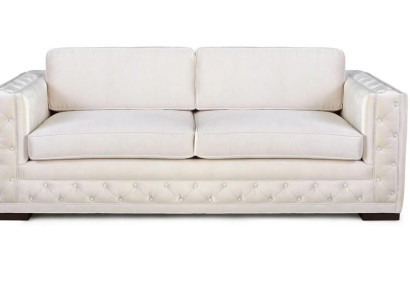 Weiß Chesterfield Modern Design Couchen Textil Sofa Neu Kreative Möbel 3 Sitzer