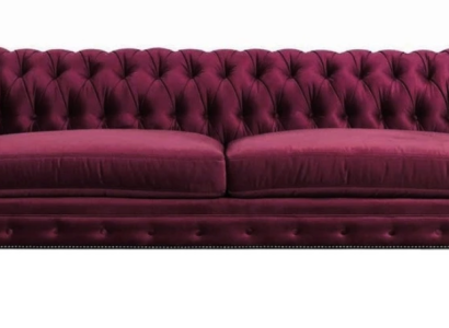 Sofas Textil Stoff Couchen Kreative Möbel 3 sitzer Neu Chesterfield Sofa Burgund