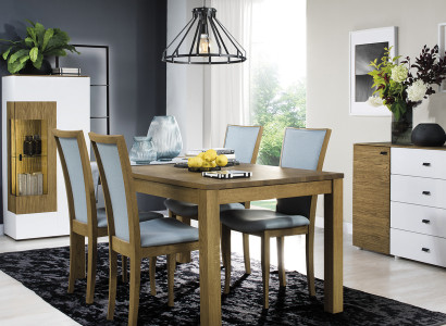 Set 4x Stuhle Luxus Design Polster Massiv Holz Büro Office Esszimmer Stühl Sitz