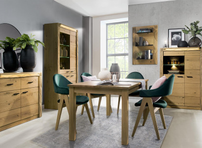 Ausziehbarer Design Holztisch Tisch Ess Wohnzimmer Holz Tische Neu 160/200cm Neu