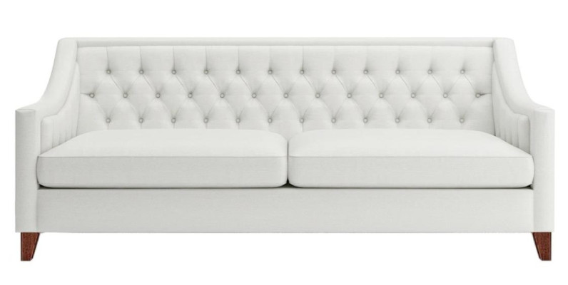 Weiß Dreisitzer Chesterfield Modern Design Couch Textil Sofa Neu Original Möbel