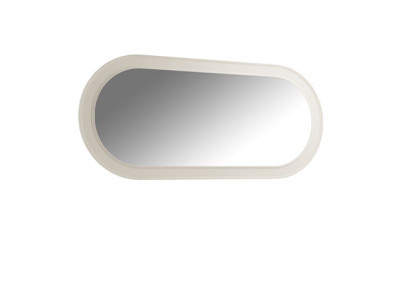 Spiegel Holzrahmen Großer Wandspiegel Klassischer Design Oval Holz Rahmen 150cm