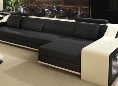 Design Ecksofa Sofa Couch Polster Sitz Eck Garnitur Sofas Leder Textil