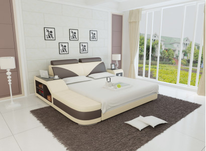Designer Bett Polsterbett Luxusbett Doppelbett Ehebett Betten 140/160/180 cm