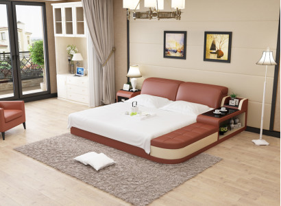 Design Leder Bett Luxus Polster Betten Doppel Modernes Ehe 140/160/180 cm