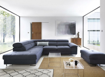 Textil Sofa Ecksofa Sofa Couch Polster Wohnlandschaft Textil Sofas Couchen LForm