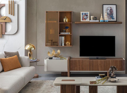 Wohnwand Designer Wohnzimmermöbel Wandschrank Neu Wand Regal