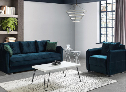 Sofagarnitur 3+1 Sitzer Sessel Garnitur Modern Relax Sessel Möbel Luxus