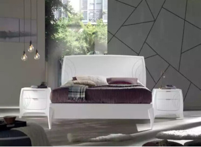 Set Bett Schlafzimmer 2x Nachttische Komplett Set Holz Möbel 3 tlg. Neu