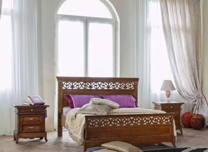 Bett 2x Nachttische 3 tlg. Schlafzimmer Set Design Modern Luxus Betten