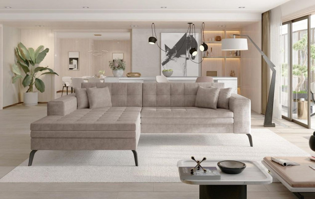 Design Wohnlandschaft L Form Ecksofa Couch Polster Textil Garnitur Sofa Ecke Neu