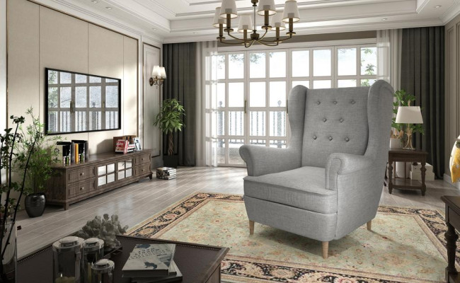 Couch Sofa Sessel Design Sitzer Leder Lounge Club Polster Luxus Ohren