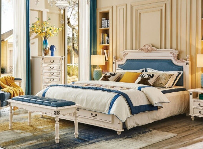 Designer Polster Doppelbett Betten Bett Schlafzimmer Ehebett Leder Kolonial Stil