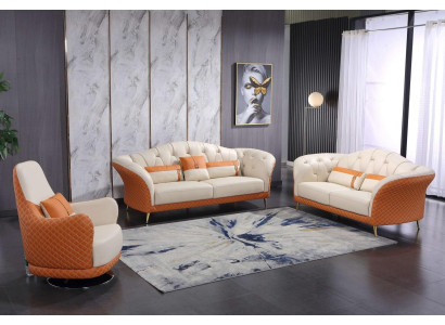 Exklusive Polster Designer Möbel 32 Sitzer Couch Garnitur 2tlg. Wohnlandschaft