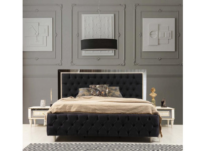Chesterfield Bett mit gepolstertem Design Luxus Doppel Hotelbetten Luxus