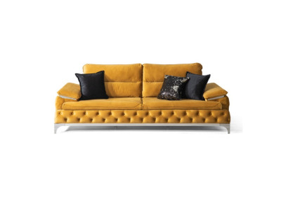 Sofa 3 Sitzer Textil Sofas Couch Polster Luxus Möbel Moderner Dreisitzer Neu