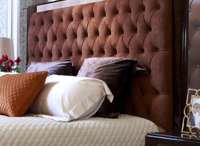 Bett Luxus Polster Design Doppel Betten Hotel Ehe Schlaf Zimmer Textil