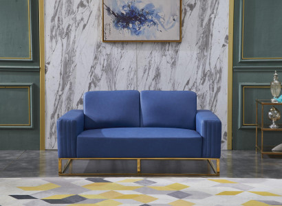 Couch Kunstleder Sofa Edles Design Designer 2 Sitzer Möbel Klassische