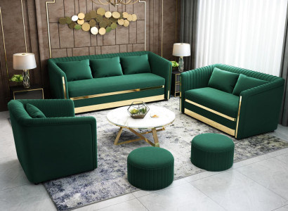 Sofagarnitur Textil Couch Garnituren Design Modern Sofa 3+1 Sitzer Sofas