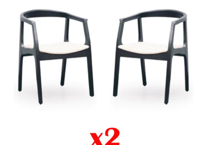 Set 2x Stoff Massivholz Stuhl Gruppe Design Stühle Ess Wohn Zimmer