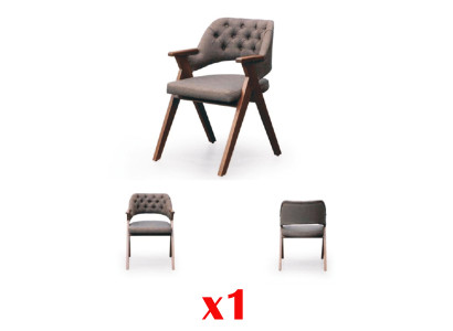 Chesterfield Esszimmer Design Stuhl Italien Möbel Echtholz Stühle