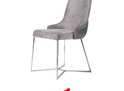 1x Stuhl Stühle Polster Textil Modern Designer Sessel luxus Ess Zimmer