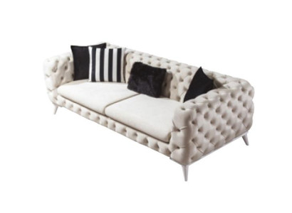 Sofa 3 Sitzer Weiß Luxus Möbel Chesterfield Möbel Italienischer Stil