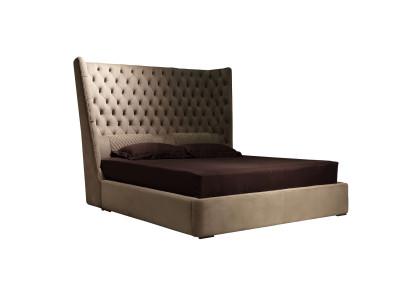 Englisches Großes Bett Chesterfield Doppelbett Designer Hotel Samt Möbel