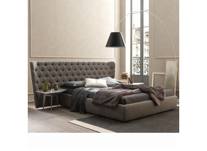 Großes Chesterfield Luxus Doppelbett Designer Schlafzimmer Möbel