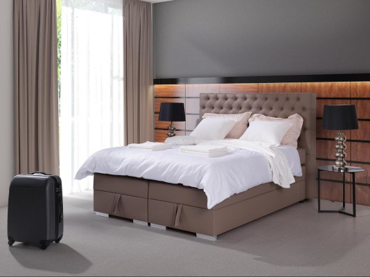 Designer Boxspring Bett Doppel Betten Schlafzimmer Chesterfield Möbel 
