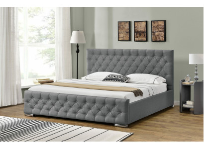Chesterfield Bett Design Schlafzimmer Englische Betten 200x200cm Textil Polster