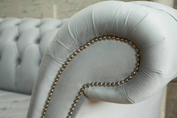 Textil Sofa Stoff Couch Chesterfield big sofas xxl couchen Sitz Polster 265cm