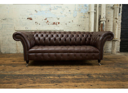 Braunes Chesterfield Sofa Luxus Couch Designer Polster Sofa